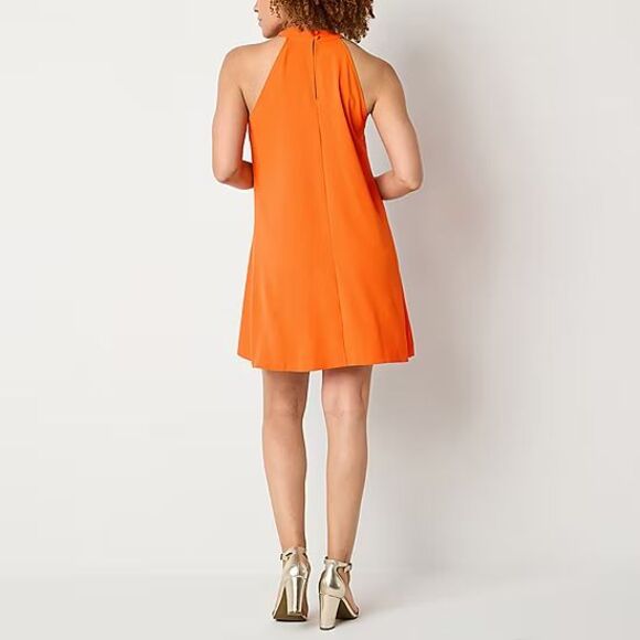 NWT- Bold Elements Womens Sleeveless Shift Dress Orange Size XL Retail $69 - Picture 3 of 13